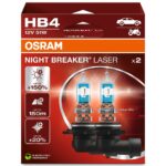 HB4 12V 51W P22d NIGHT BREAKER® LASER +150% more brightness 2 pieces OSRAM