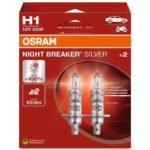 H1 12V 55W P14.5s NIGHT BREAKER® SILVER +100% 2 pcs OSRAM