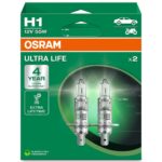 H1 12V 55W P14.5s ULTRA LIFE 4 year warranty 2pcs. OSRAM