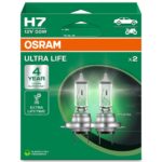 H7 12V 55W PX26d ULTRA LIFE 4 year warranty 2pcs. OSRAM