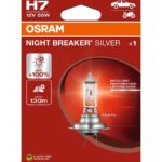 H7 12V 55W PX26d NIGHT BREAKER® SILVER +100% 1 piece OSRAM