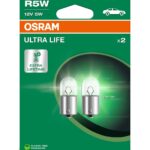 R5W 12V 5W BA15s ULTRA LIFE 2pcs. Blister OSRAM