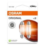 10W 12V SV8.5 43mm festoon long 2pcs. Blister OSRAM