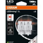 W21W LEDriving SL Red 12V blister pack of 2 OSRAM