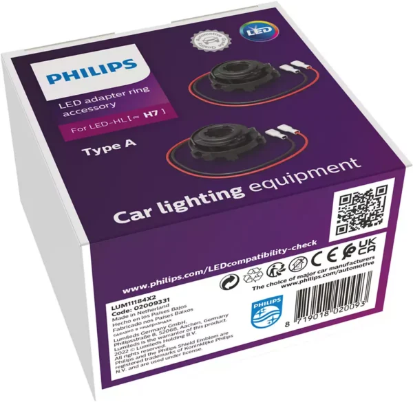 LED Connector rings [~H7] Type A - Accessories for LED HL 2 pcs. Philips