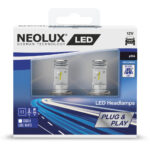 H4 12V 12/12W P43t LED Headlight 6500K Cool White 2pcs. NO ECE NEOLUX