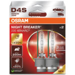 D4S 35W XENARC® NIGHT BREAKER® LASER +220% 3 year guarantee* 2 pieces OSRAM