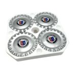 ALPINA Wheel Rim Center Cover Cap Set With Keys BMW F01 F02 F06 Alpina B6 B7