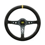 OMP Corsica Superleggero Steering Wheel 350mm - Black Suede / Black Spokes
