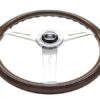 NARDI ND Classic Steering Wheel 360mm - Mahogany Wood / Flat Polished Spokes