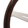 NARDI ND Classic Steering Wheel 360mm - Mahogany Wood / Silver Spokes