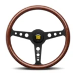 MOMO Heritage Indy Black Spokes Steering Wheel - 350mm