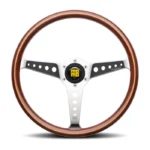 MOMO Heritage California Wood Steering Wheel 360mm - Mahogany Wood Polished Spokes