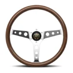 MOMO Indy ANNIVERSARIO Steering Wheel 350mm - Wood Polished Spokes