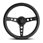 MOMO Prototipo Black Edition Steering Wheel 350mm - Black Leather Black Spokes
