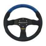 Sabelt Renault Sport Cup Steering Wheel 330mm - Black/Blue Suede / Black Spokes