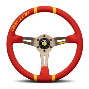 MOMO Drifting Microfibre Steering Wheel - Red DRIFTING MICROFIBER