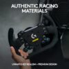 VLOGSIMGTR290134 MOMO × Logitech SIM GT-RACER 290 - Red Suede / Black Spokes