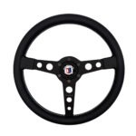 ALPINA x MOMO Prototipo Steering Wheel - Black Leather / Black Spokes