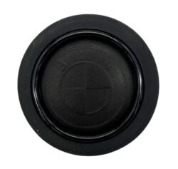 BMW Black Leather Embossed Horn Button