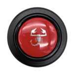 Abarth Steering Wheel Horn Push Button 58mm - Round Lip