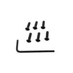 MOMO Screws Round Head With Wrench M5X12- 6 pcs set / Black