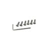 MOMO Screws INOX Flat Head With Wrench M5X30 - 6 pcs set / Silver