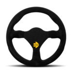 MOMO Mod.26 260mm Steering Wheel - Black Suede / Black Spokes