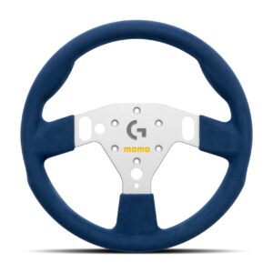 SIM-GT-320-blue-microfiber-front_result MOMO × Logitech SIM GT 320 - Blue Microfibre / Black Spokes