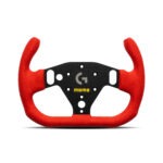MOMO × Logitech SIM GT-RACER 290 - Red Suede / Black Spokes