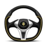 MOMO GT50 2.0 Steering Wheel 350mm - Black Alcantara / Black Leather / Black Spokes
