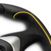 MOMO GT50 2.0 Steering Wheel 350mm - Black Alcantara / Black Leather / Black Spokes