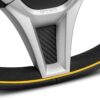MOMO GT50 2.0 Steering Wheel 350mm - Black Alcantara / Black Leather / Black Spokes
