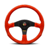 Momo-Corse-2.0-suede-02 MOMO Corse 2.0 Steering Wheel 350mm - Red Suede Leather / Black Spokes