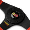 Momo-Corse-2.0-suede-07 MOMO Corse 2.0 Steering Wheel 350mm - Red Suede Leather / Black Spokes