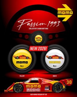 MOMO Standard Horn Button 1 Contact - Passion 1993 Yellow