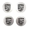 9933613030061M 4pcs Porsche Wheel Cap For 911 (993) - 4 pcs set - Silver Base / Black Crest