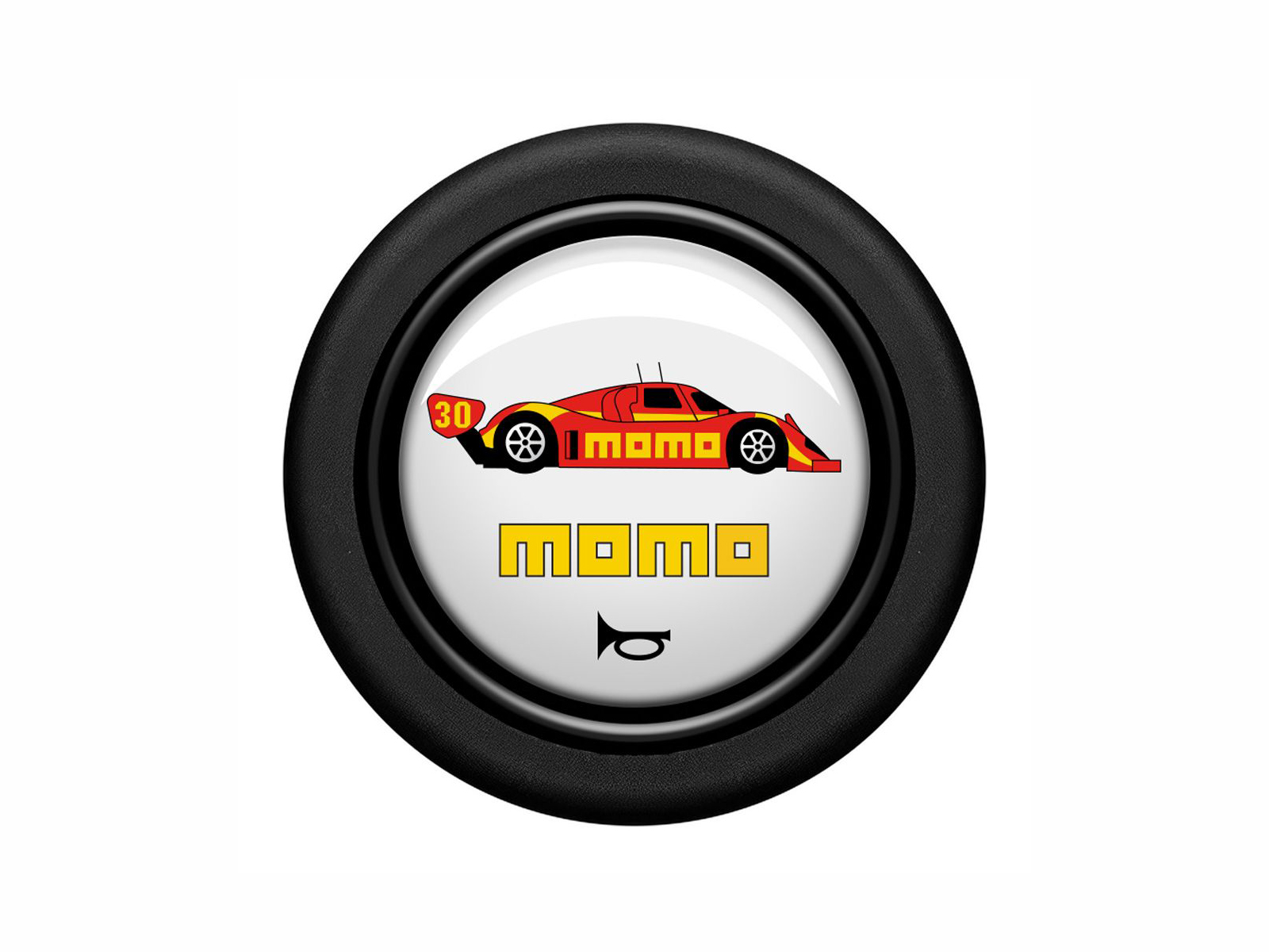 HOPASSWHT01R1_01 MOMO Standard Horn Button 1 Contact - Passion 1993 Yellow