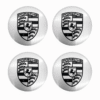 Porsche 9933613030061M Porsche Wheel Cap For 911 (993) - 4 pcs set - Silver Base / Black Crest