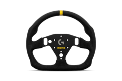 MOMO × Logitech SIM GT-PRO 320 - Black Suede / Black Spokes