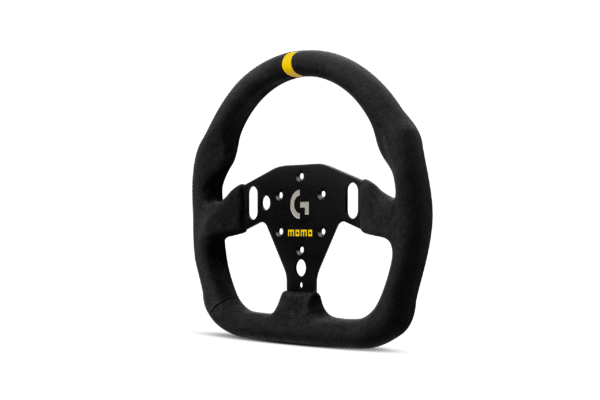 SIM-GT-PRO-320-03 MOMO × Logitech SIM GT-PRO 320 - Black Suede / Black Spokes