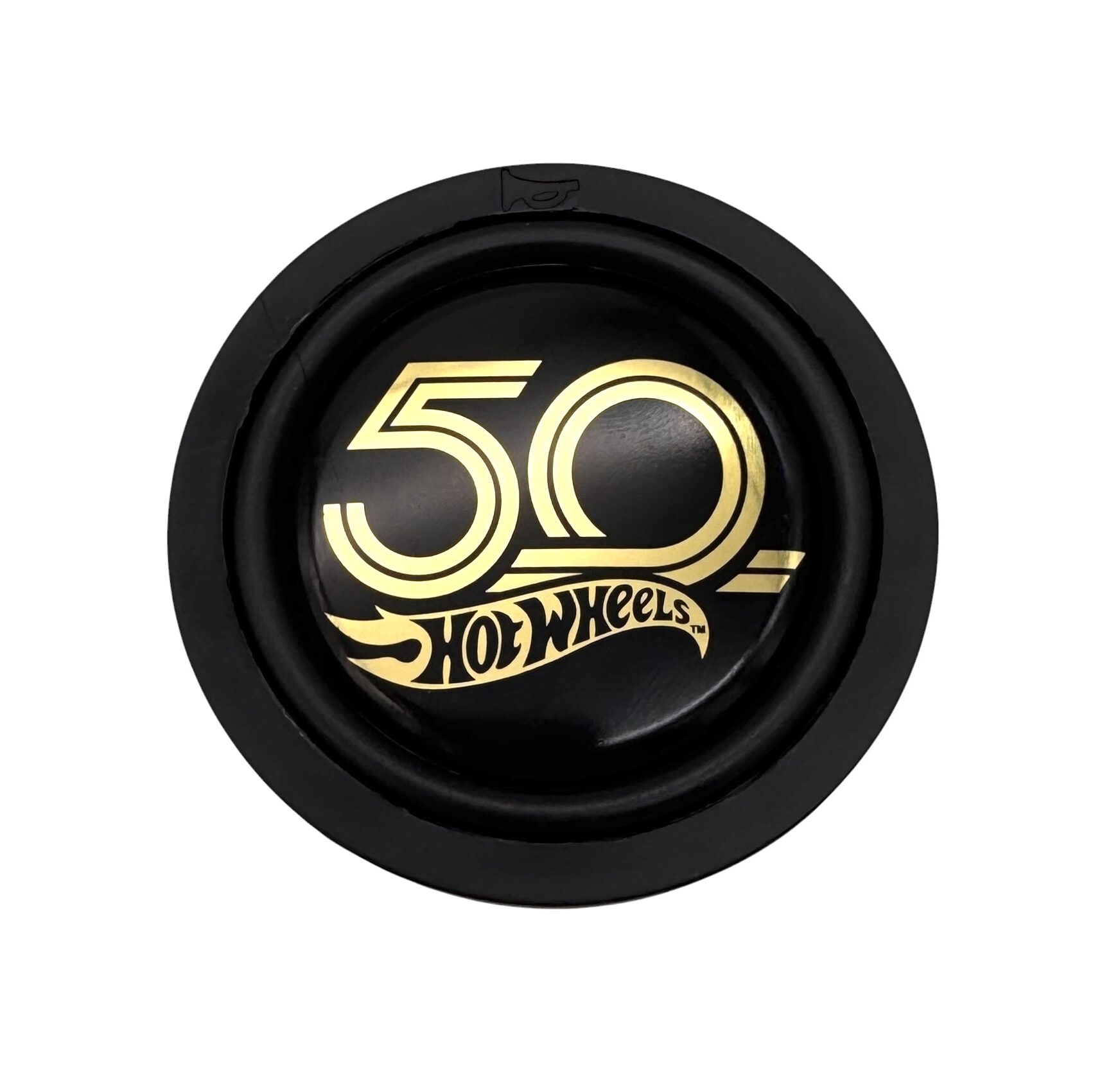 50th Anniversary Hot Wheels MOMO Steering Wheel Horn Push Button - Hot Wheels 50th Anniversary Edition / Flat Lip - Image 1