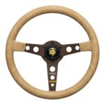 MOMO Prototipo Heritage Desert Steering Wheel 350mm - Sahara Vintage Leather / Dark Brown Anodized Spoke